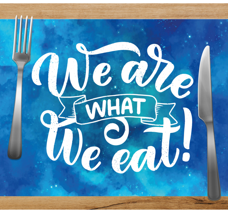 Placemat met tekst inspirerende quote kunst - TenStickers