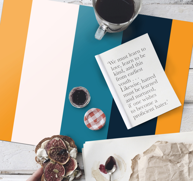 Placemat met tekst inspirerende quote placemat - TenStickers