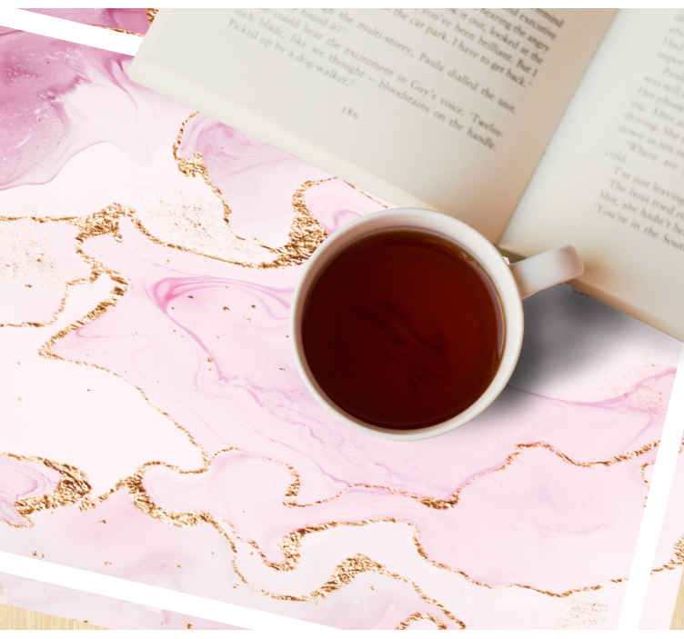 Placemat met verfijnd marmerpatroon - TenStickers