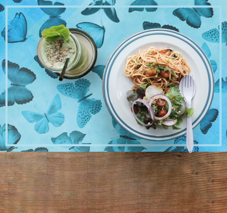 Placemat met vlinder thema oppervlak - TenStickers