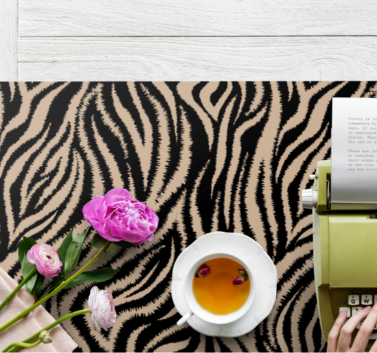 Placemat met zebra patroon oppervlak - TenStickers