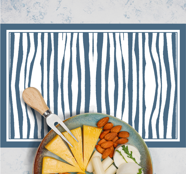 Placemat met zebra streep motief - TenStickers