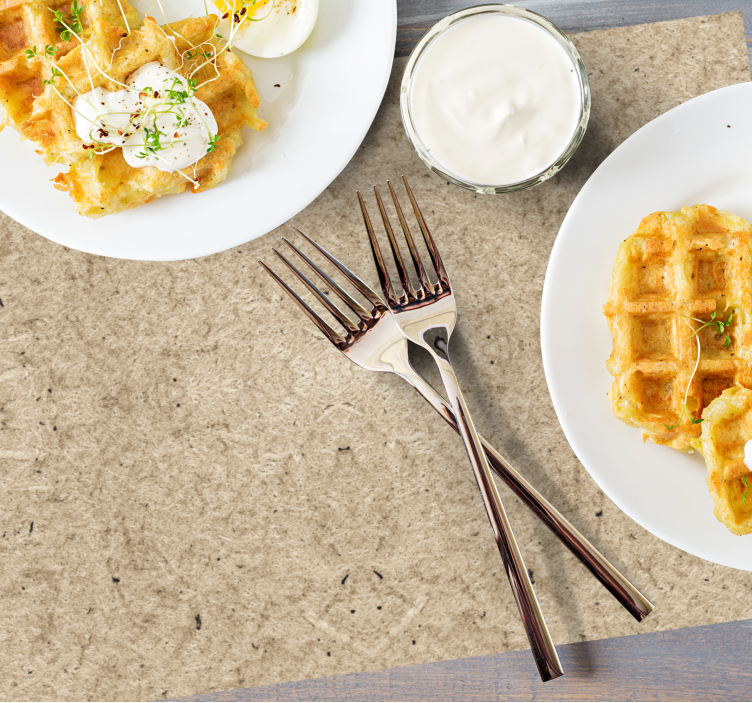 Placemat natuurlijke geweven oppervlak - TenStickers