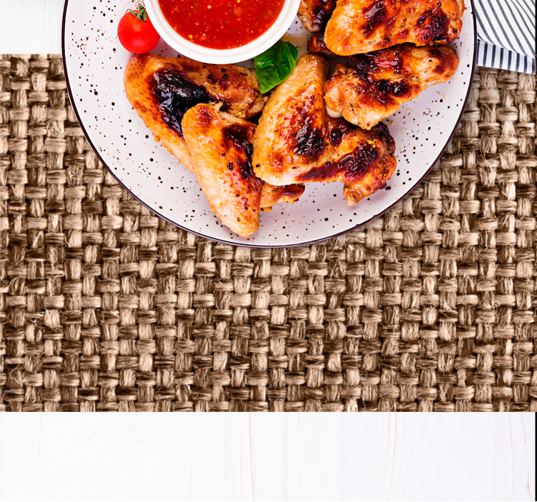 Placemat natuurlijke vezels weefsel - TenStickers