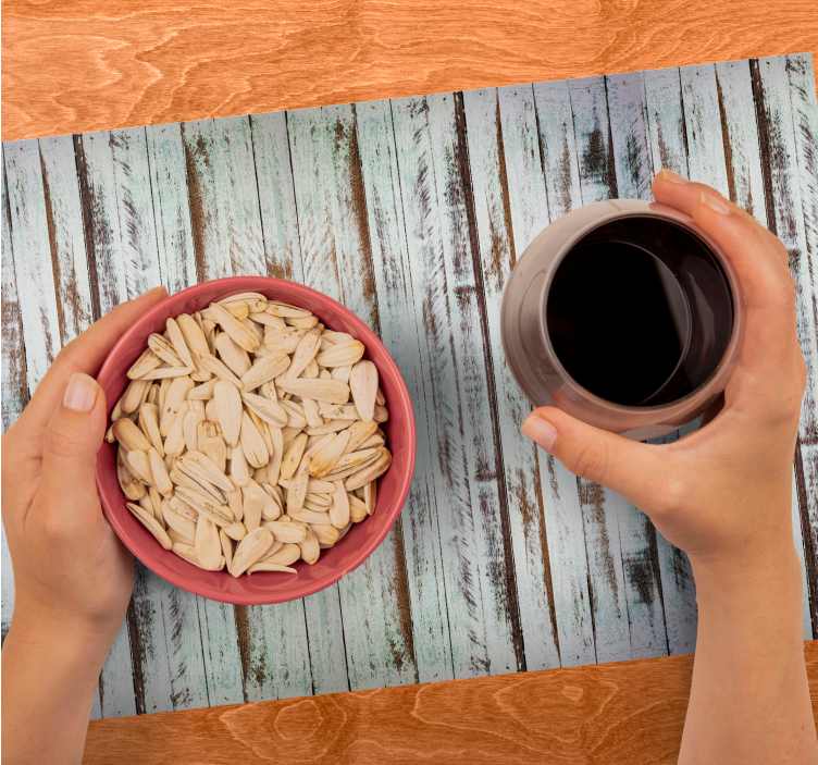 Placemat oude houten planken - TenStickers