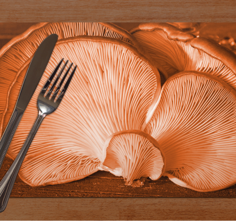 Placemat paddenstoelen keuken elementen - TenStickers