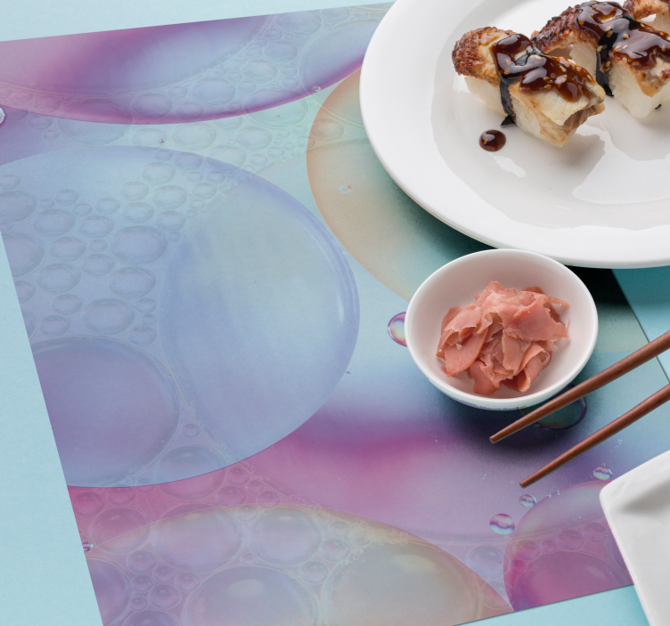 Placemat sprankelend kleurrijk oppervlak - TenStickers