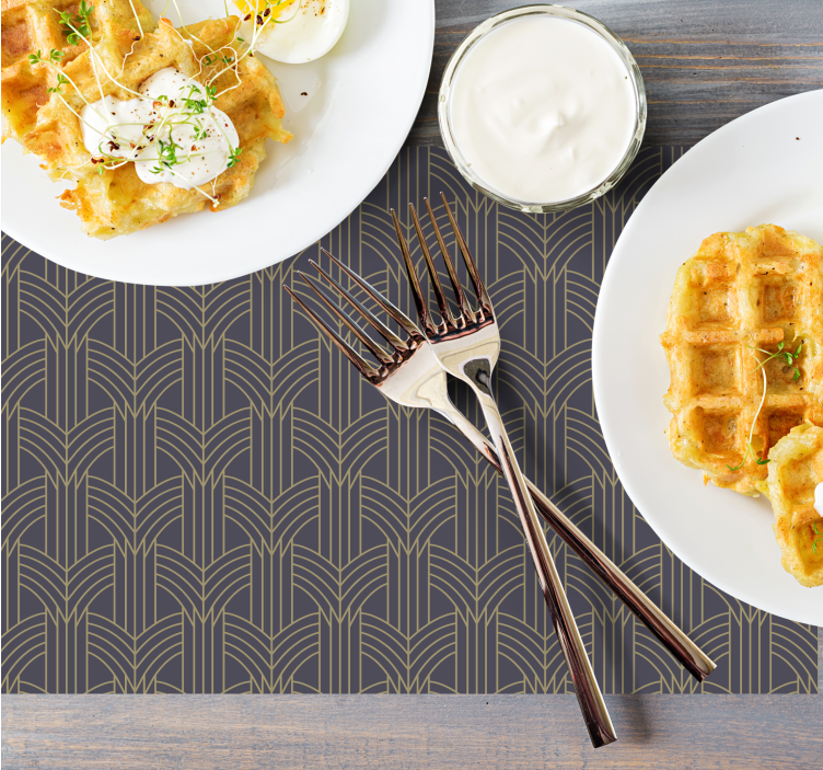 Placemat stijlvol geometrisch element - TenStickers