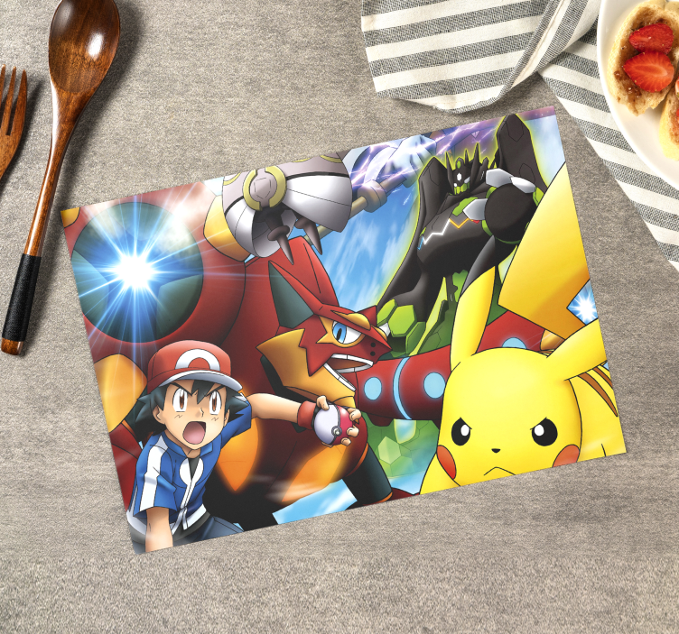 Placemat voor huis Pokemon karakters - TenStickers