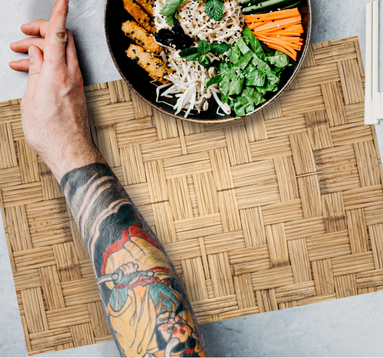 Placemat woven bamboe oppervlak - TenStickers