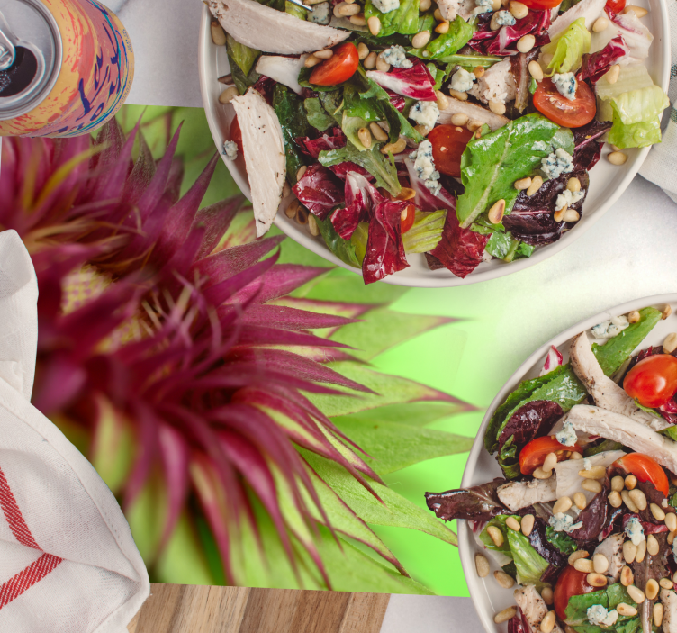 Stijlvolle distel placemat - TenStickers