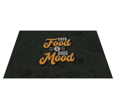 De zinnen van voedsel citeren vinyl placemats - TenStickers