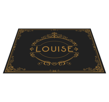 Decoratieve naam placemats - TenStickers