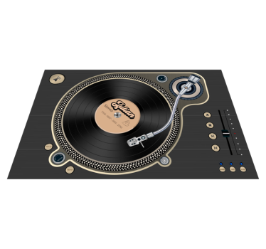 Vinyl schijfnaam vinyl placemats - TenStickers