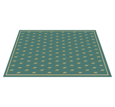Placemat met naam strak patroon oppervlak - TenStickers