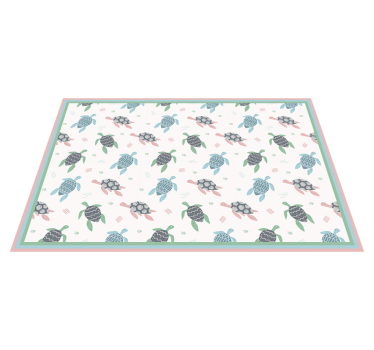 Kinder placemat met schildpad thema - TenStickers