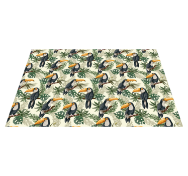 Originele placemat tropisch toekan patroon - TenStickers