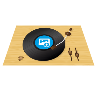 Originele placemat vinyl platen artwork - TenStickers