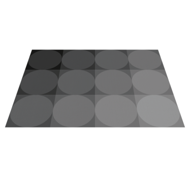 Placemat subtiel cirkelpatroon - TenStickers