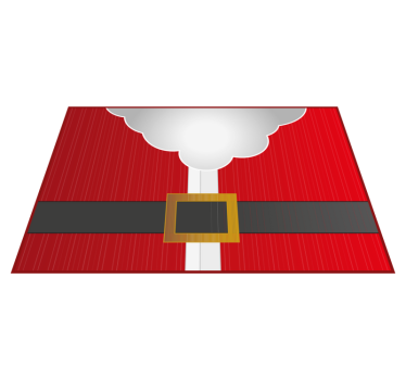 Kerstmis placemat santa claus kostuum - TenStickers
