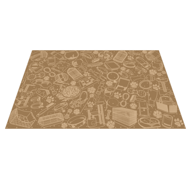 Placemat intricate keuken elementen - TenStickers