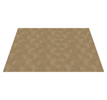 Placemat hexagonaal houtpatroon - TenStickers