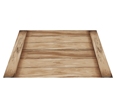 Placemat hout modern patroon - TenStickers