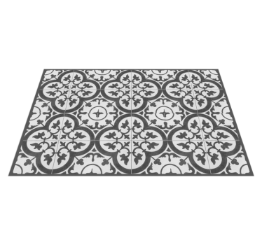 Houten placemat Decoratieve cementtegels - TenStickers