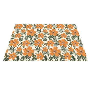 Originele placemat tropisch bloemenpatroon - TenStickers