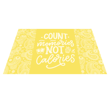 Placemat met tekst count memories concept - TenStickers