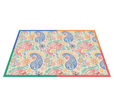 Placemat kleurrijke paisley print - TenStickers