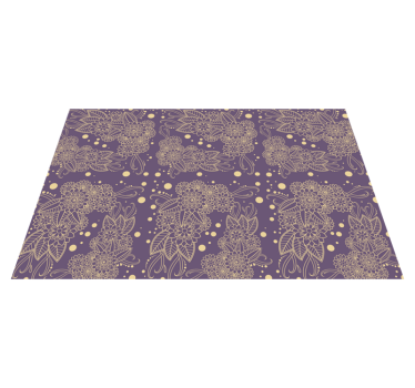 Placemat botanische illustratie achtergrond - TenStickers