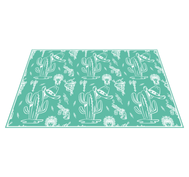 Originele placemat met cactuspatroon overlay - TenStickers