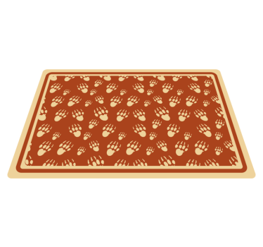 Placemat pootafdrukpatroon - TenStickers