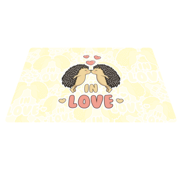 Kinder placemat met ontwerp voor egeltjesliefhebbers - TenStickers