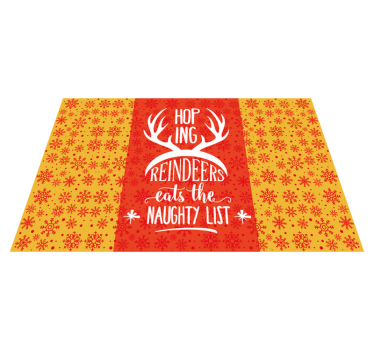 Kerstmis placemat hertengeweien quote - TenStickers
