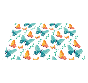 Originele placemat kleurrijk vlinderpatroon - TenStickers