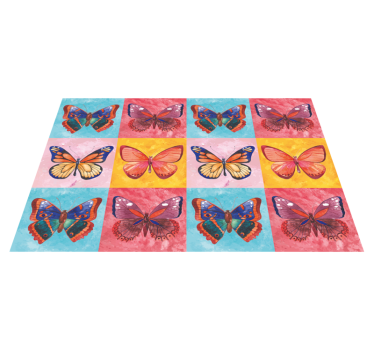 Originele placemat lively butterfly embleem - TenStickers