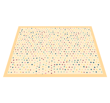 Placemat met stippenpatroon - TenStickers