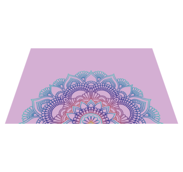 Placemat voor huis Halve mandala - TenStickers