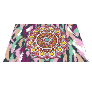 Placemat levend mandala element - TenStickers