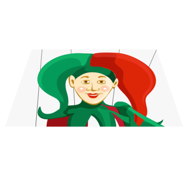 Originele placemat met nar karakterillustratie - TenStickers