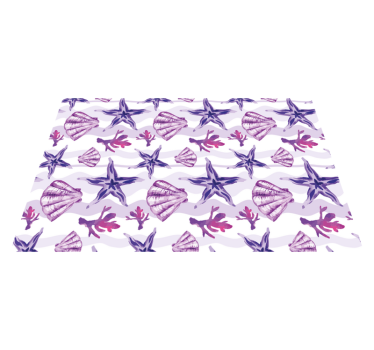 Originele placemat met schelpjespatronen - TenStickers