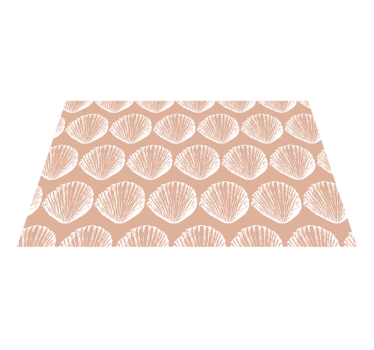 Placemat schelpmotief patroon - TenStickers