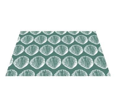 Placemat schelpenspatroon tafel - TenStickers