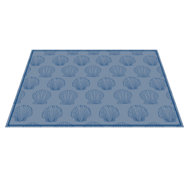Originele placemat schelppatroon elegant - TenStickers