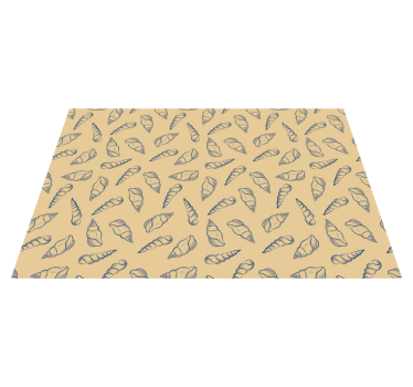 Placemat met schelpjespatroon oppervlak - TenStickers