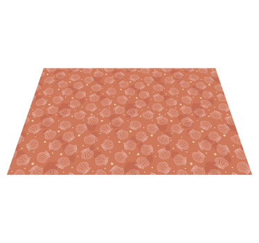 Placemat schelpenpatroon tafelblad - TenStickers