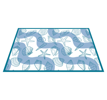 Originele placemat schelpjespatronen collectie - TenStickers