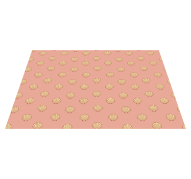 Originele placemat schelpenpatroon - TenStickers